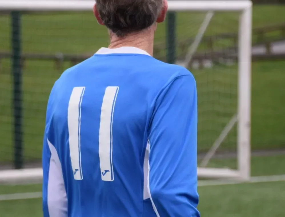 bolton arena over 50s walking football player