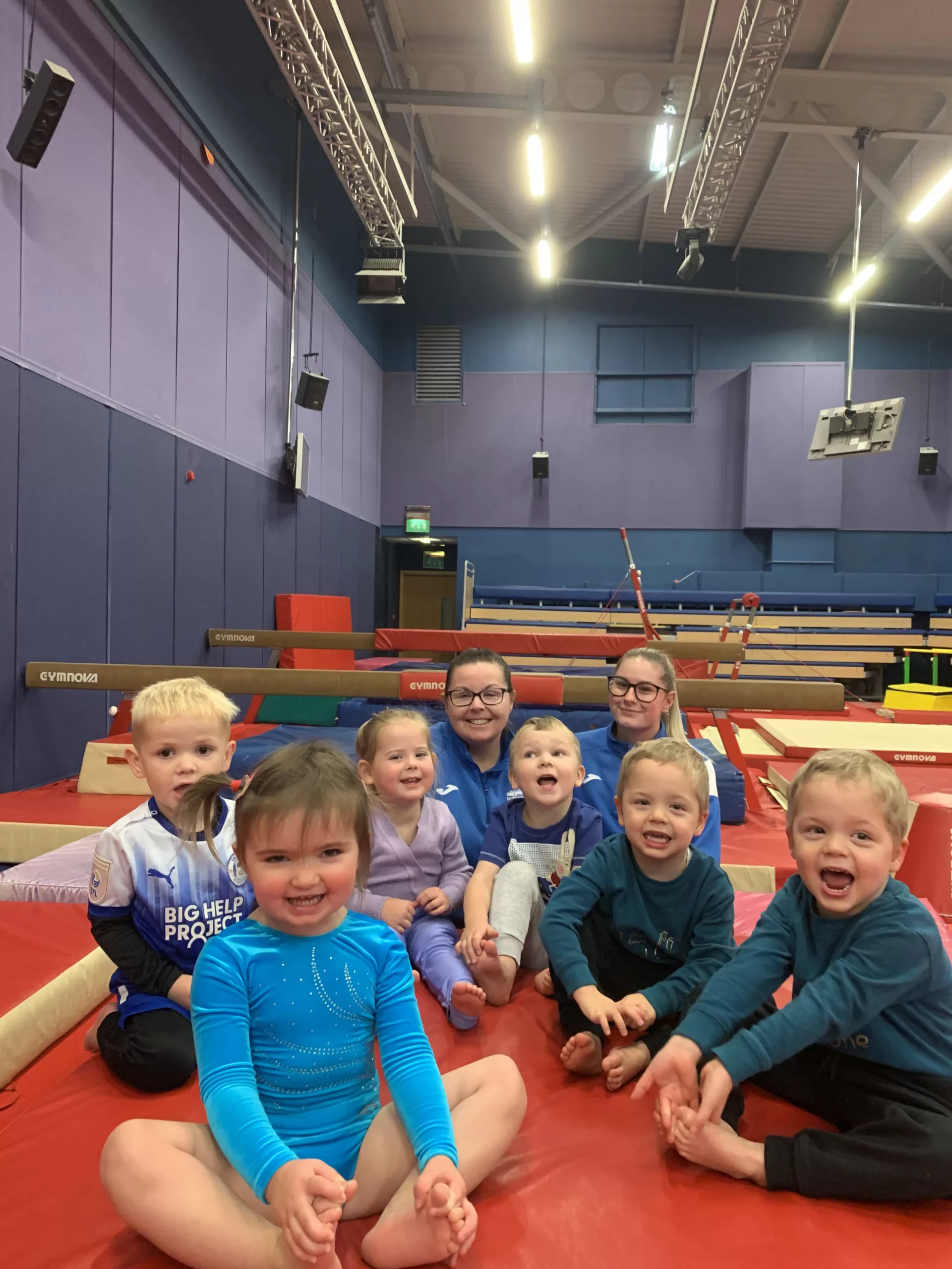 Children at a Gymnastics class