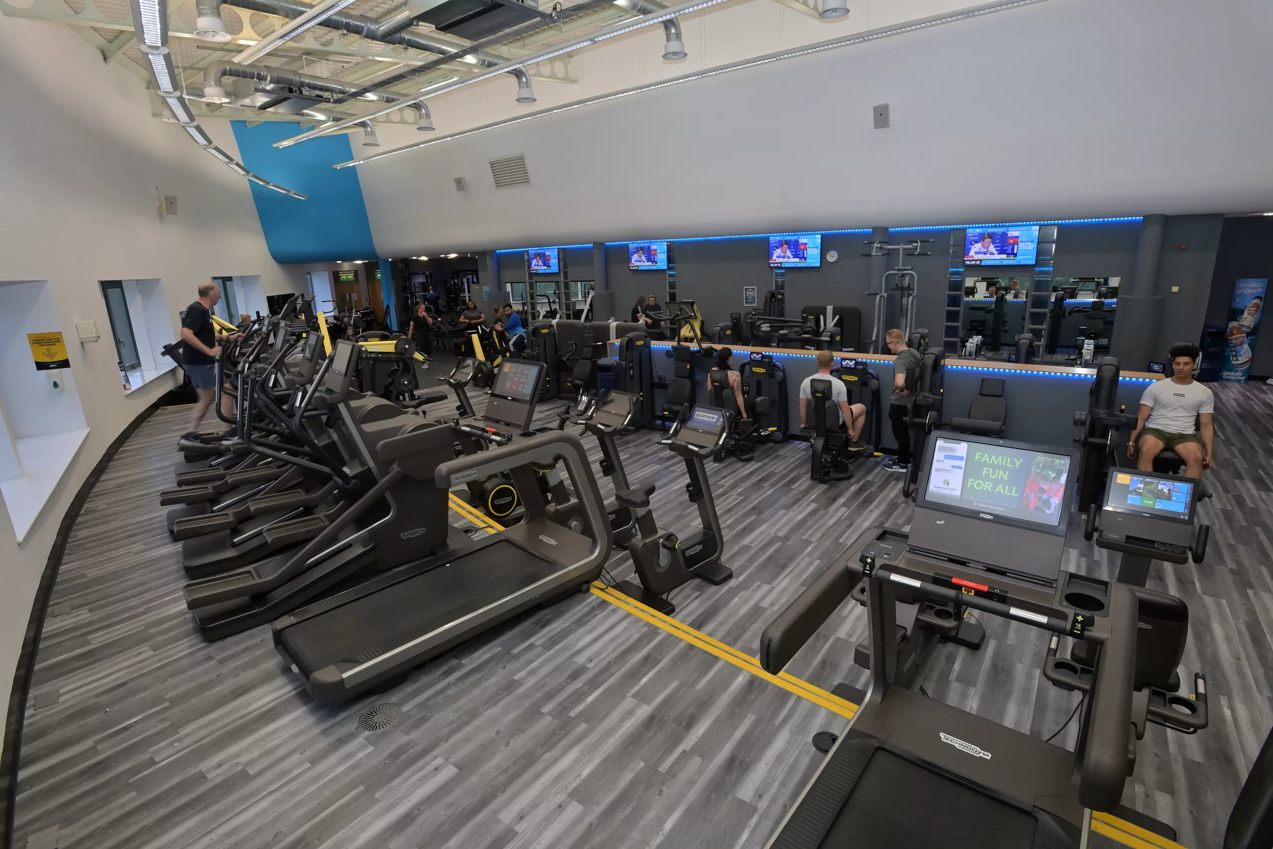 Cardio equipment at Bolton Arena