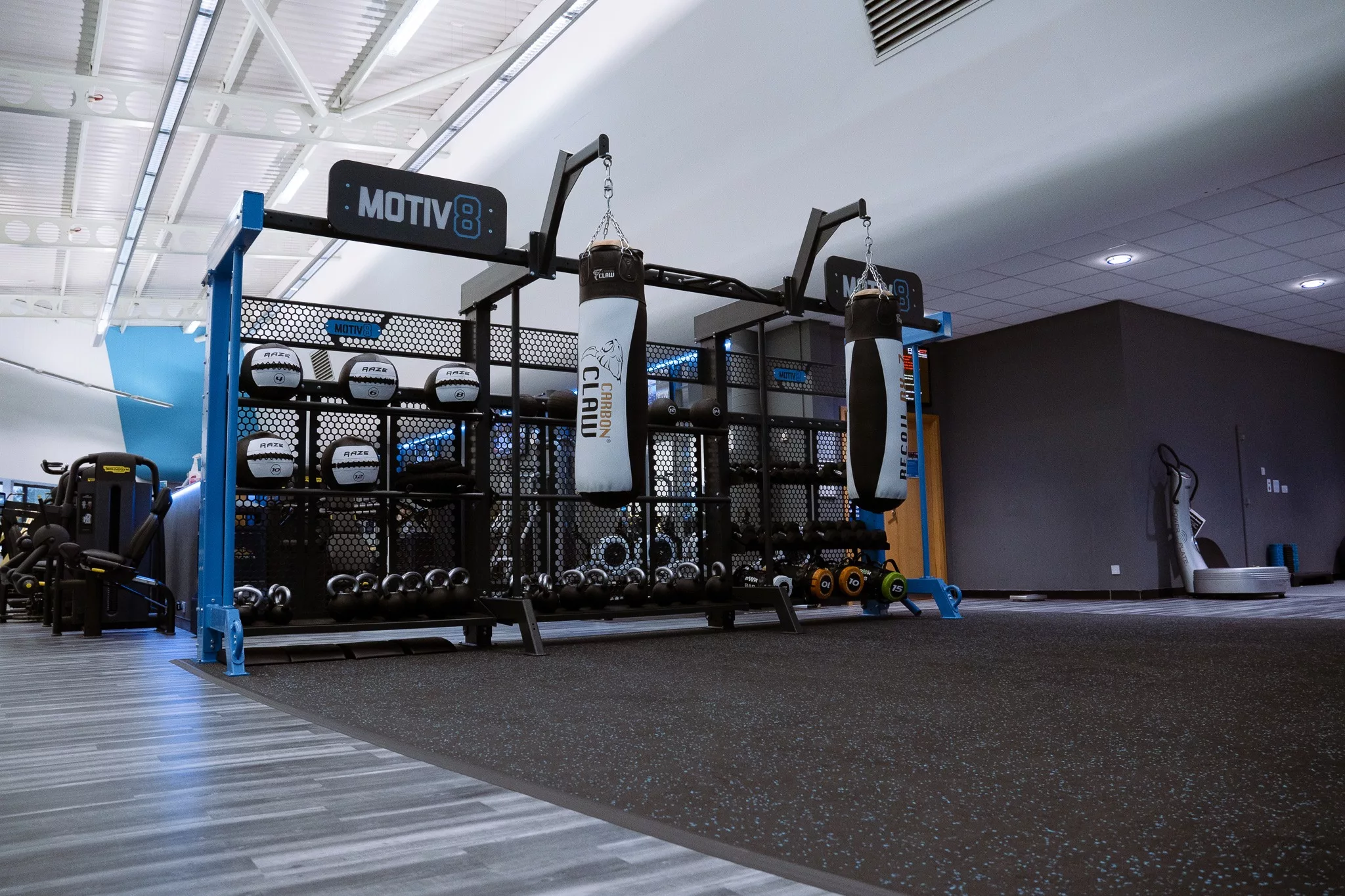 Motiv8 gym equipment at Bolton Arena gym