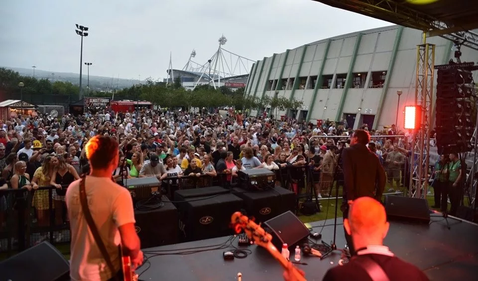 Outdoor event taking place at Bolton Arena