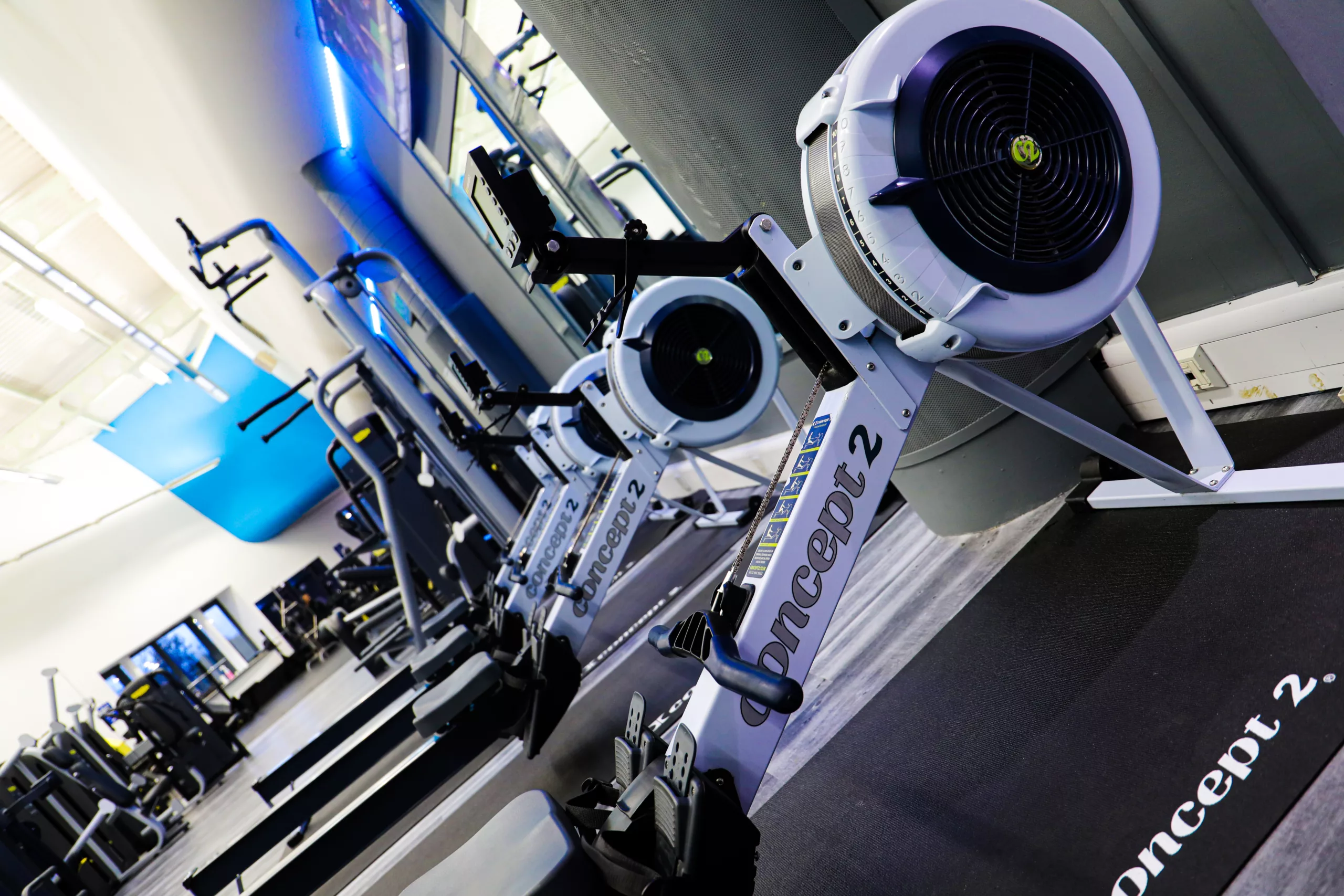Rowing machines at bolton arena gym