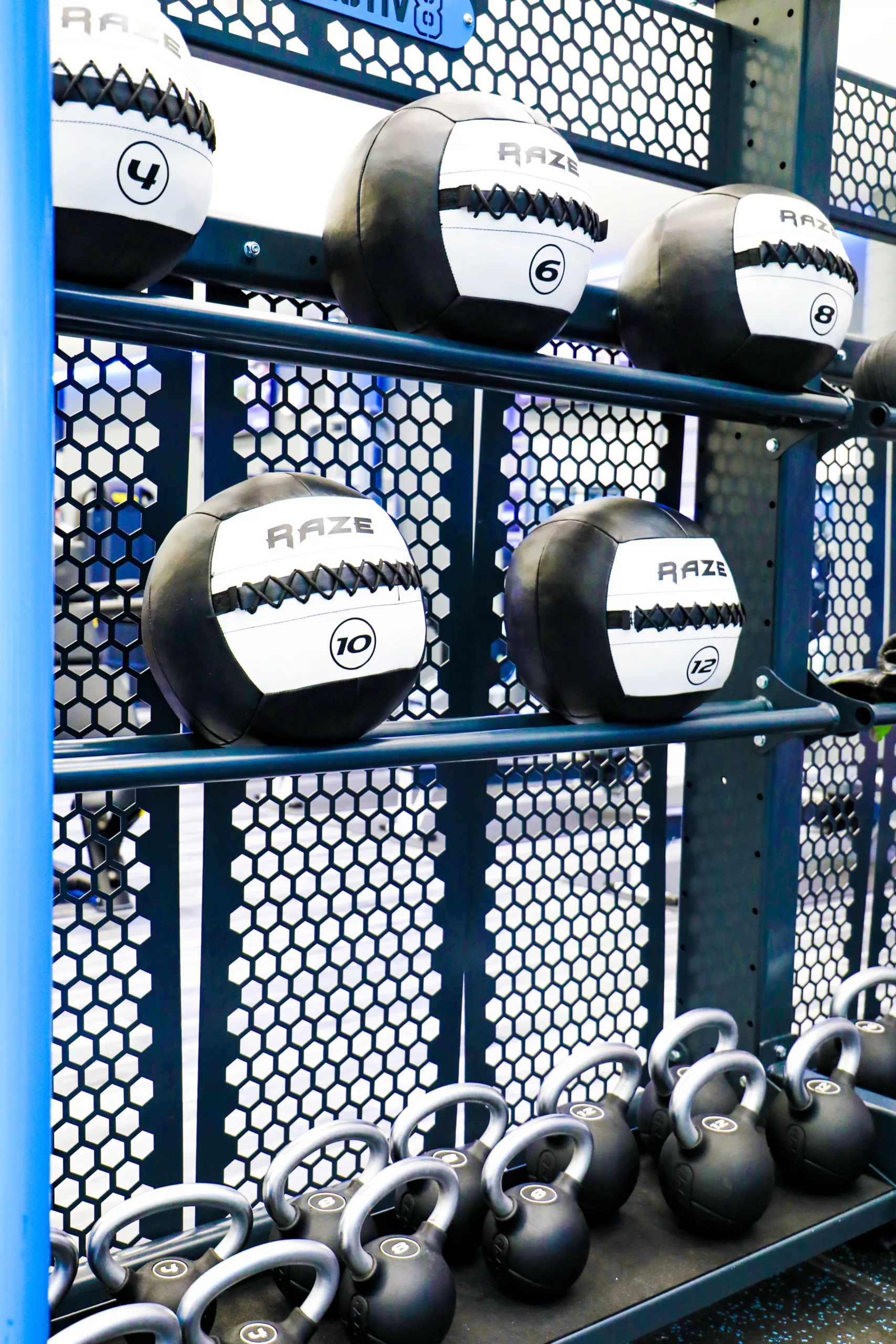 Medicine balls at Bolton Arena