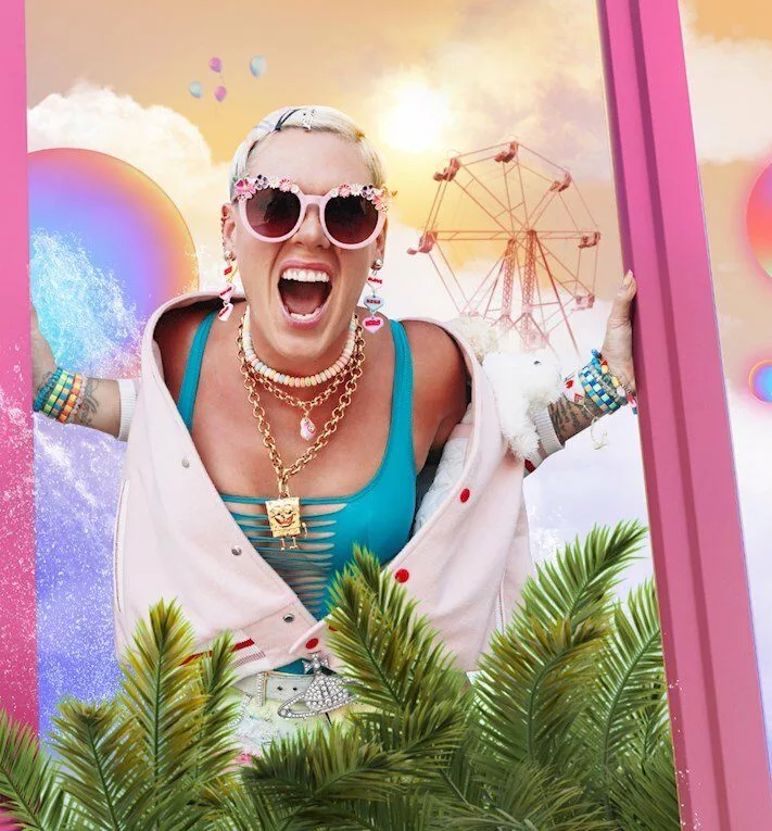p!nk summer carnival bolton poster