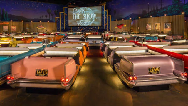 Retro drive in cinema