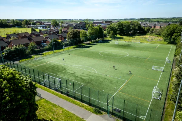 Football pitch at Horwich Leisure Centre