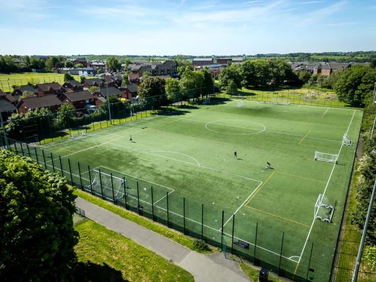 Football pitch at Horwich Leisure Centre