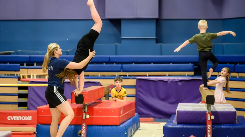 Gymnastics camp at Active Bolton Arena