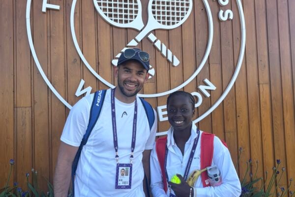 Elliot and April at Wimbledon
